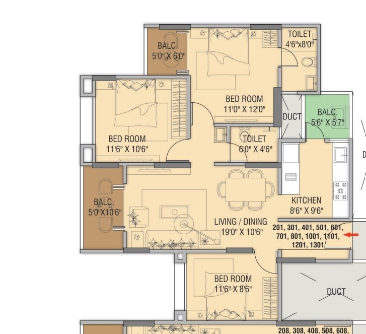 Floor Plan mindspace residency phase 1 Floor Plan Floor Plan