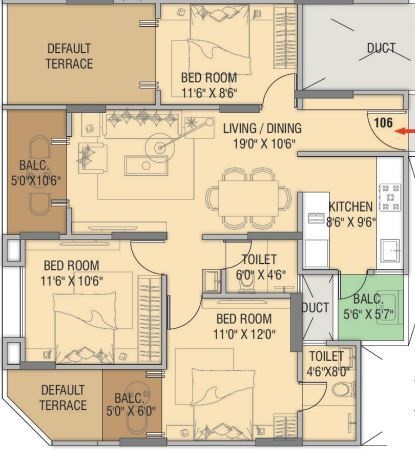 Floor Plan mindspace residency phase 1 Floor Plan Floor Plan