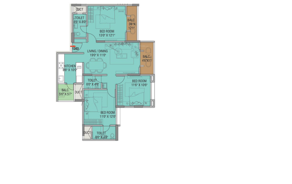 Floor Plan mindspace residency phase 1 Floor Plan Floor Plan