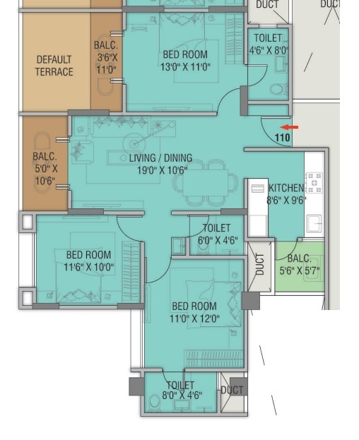 Floor Plan mindspace residency phase 1 Floor Plan Floor Plan
