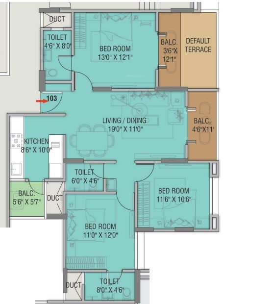 Floor Plan mindspace residency phase 1 Floor Plan Floor Plan
