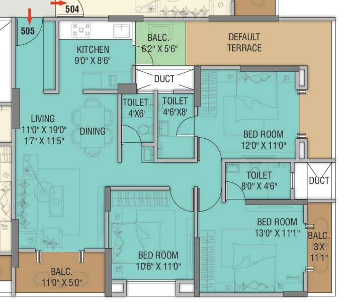 Floor Plan mindspace residency phase 1 Floor Plan Floor Plan
