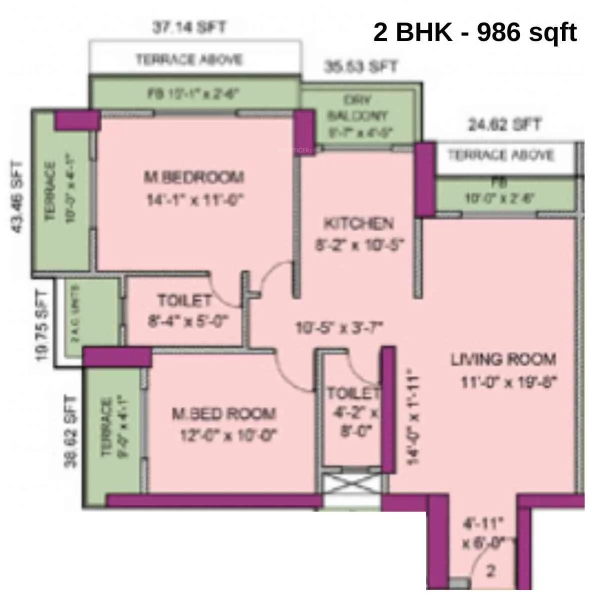  bhakti-park-b-wing Floor Plan Floor Plan