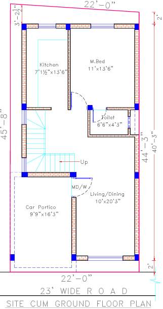  rainbow garden villas Floor Plan Ground Floor Plan
