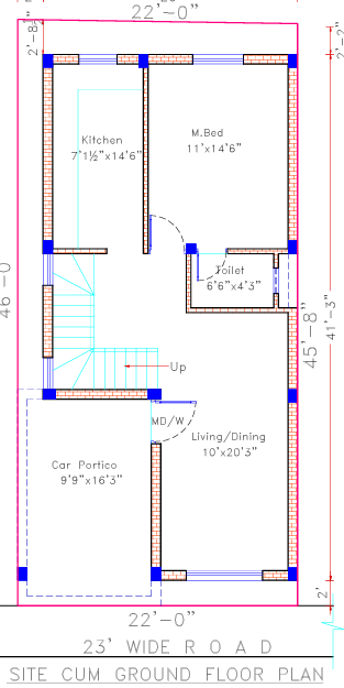  rainbow garden villas Floor Plan Ground Floor Plan