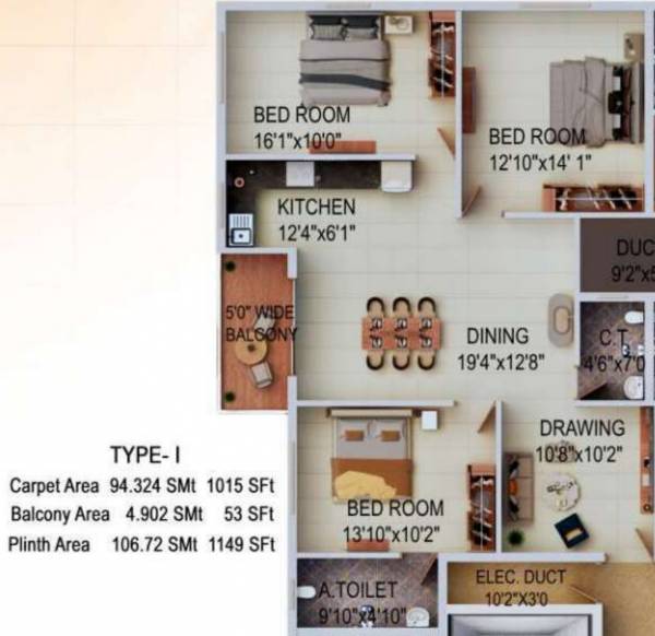  residency Floor Plan Floor Plan