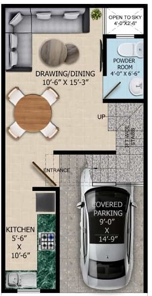  sunshine villa Floor Plan Ground Floor Plan