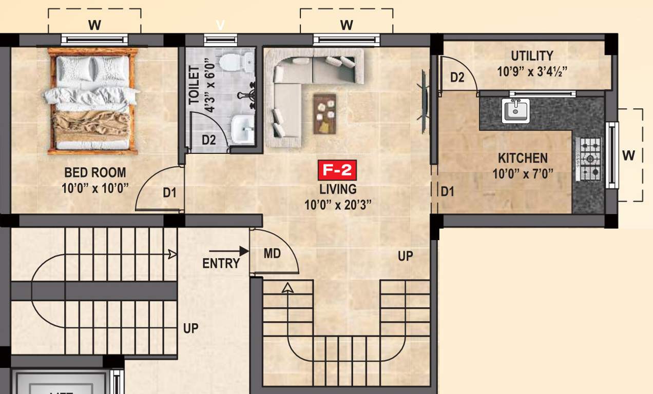  asritham Floor Plan Lower Level Duplex Plan