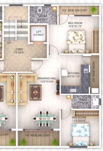 Floor Plan venkatesh-palace-iii Floor Plan Floor Plan