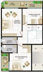 Upper Level Penthouse Plan  devanya-ix Floor Plan Upper Level Penthouse Plan