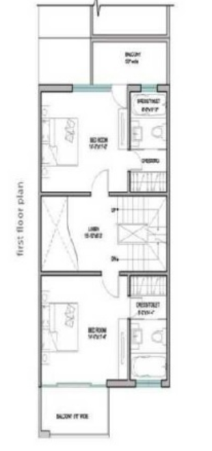 golfforeste premium apartments Floor Plan Upper Level Duplex Plan