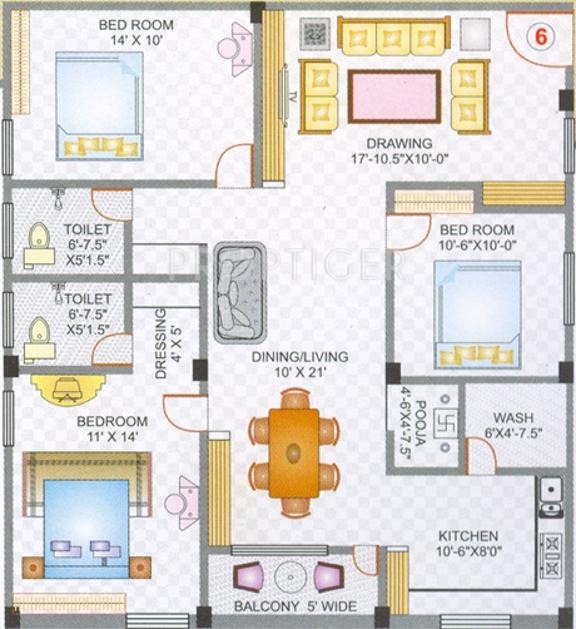 Lakshmi Majestic Plaza (3BHK+2T (1,470 sq ft)   Pooja Room 1470 sq ft) Lakshmi Majestic Plaza (3BHK+2T (1,470 sq ft)   Pooja Room 1470 sq ft)