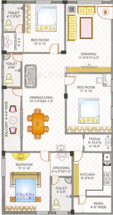 Lakshmi Majestic Plaza (3BHK+3T (1,741 sq ft)   Pooja Room 1741 sq ft) Lakshmi Majestic Plaza (3BHK+3T (1,741 sq ft)   Pooja Room 1741 sq ft)