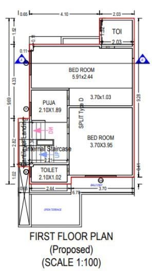  shree nand paradise Floor Plan First Floor Plan