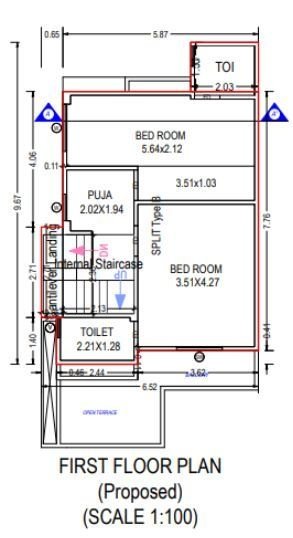  shree nand paradise Floor Plan First Floor Plan
