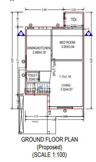  shree nand paradise Floor Plan Ground Floor Plan