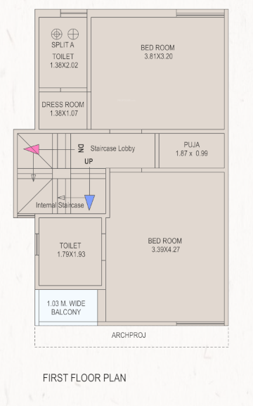 varniraj villa Floor Plan First Floor Plan