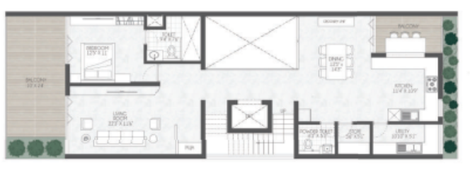  vantage sukra Floor Plan First Floor Plan
