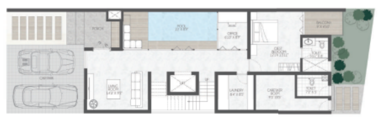  vantage sukra Floor Plan Ground Floor Plan