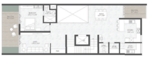  vantage sukra Floor Plan First Floor Plan