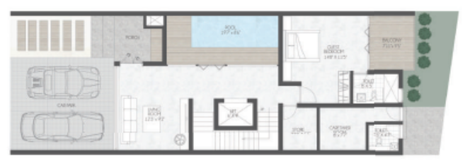  vantage sukra Floor Plan Ground Floor Plan