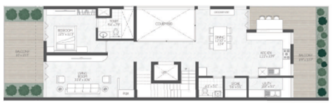  vantage sukra Floor Plan First Floor Plan