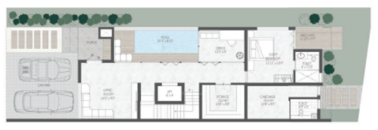  vantage sukra Floor Plan Ground Floor Plan