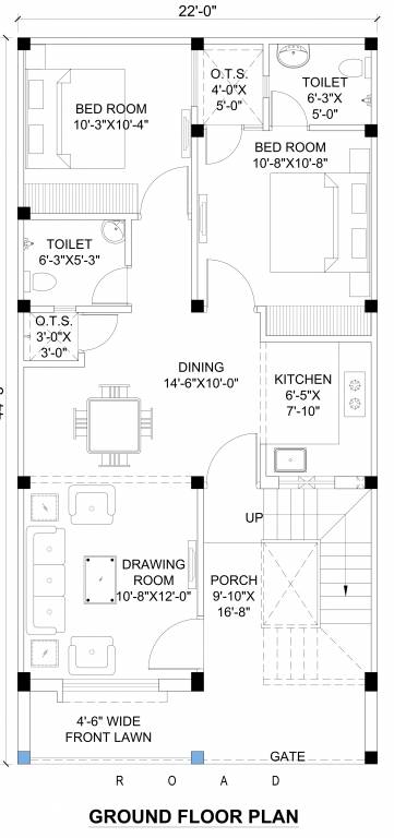  orchid estate Floor Plan Ground Floor Plan