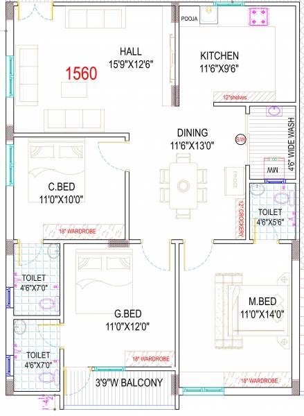  arunodaya-residency Floor Plan Floor Plan