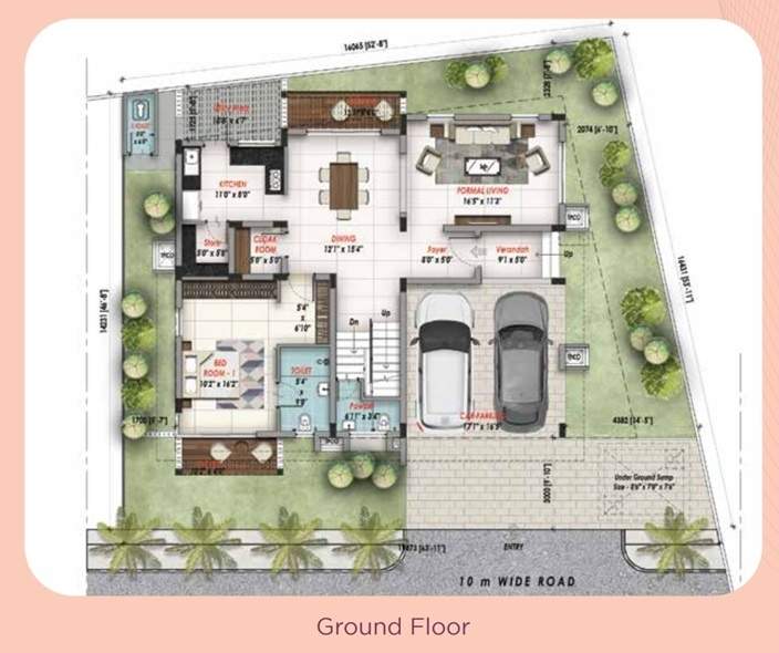  gardens of gaia Floor Plan Ground Floor Plan