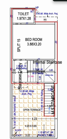  meet bunglows Floor Plan Second Floor Plan