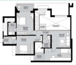Upper Level Duplex Plan  the-greenfront-at-godrej-park-world Floor Plan Upper Level Duplex Plan