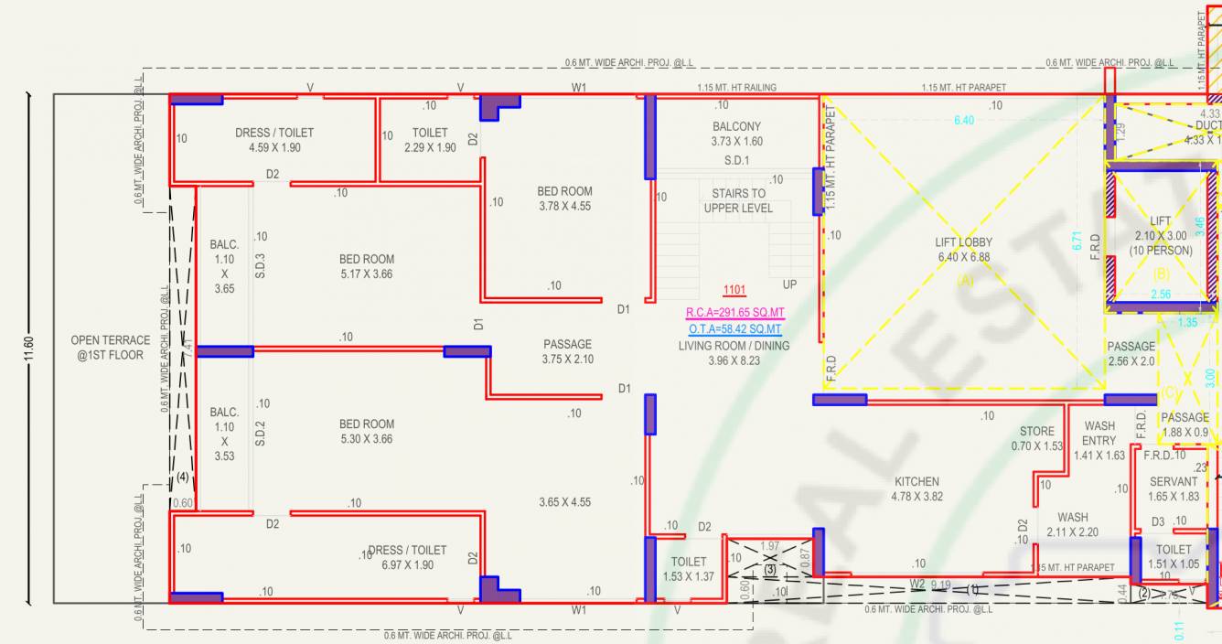  the one Floor Plan Lower Level Duplex Plan