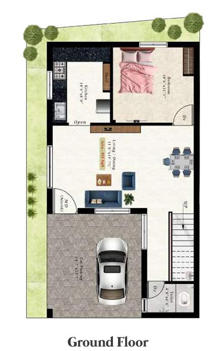  tanzanite villa Floor Plan Ground Floor Plan