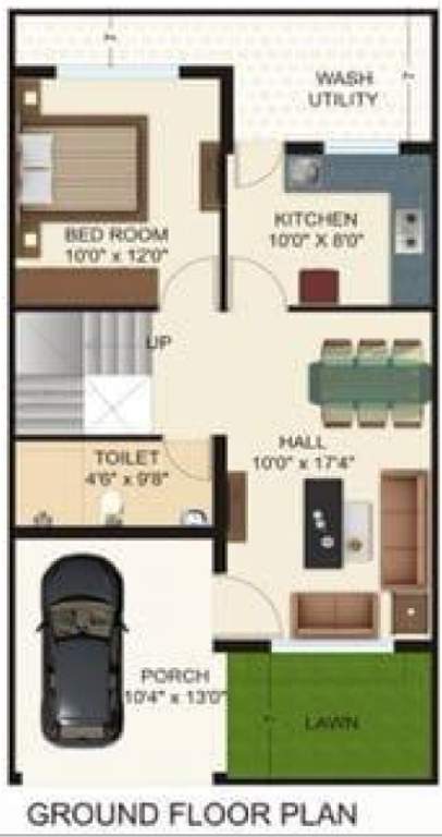  s simran city 5 phase ii Floor Plan Ground Floor Plan