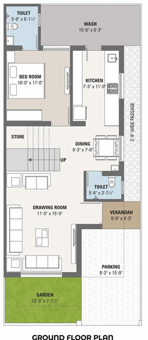 niketam Floor Plan Ground Floor Plan