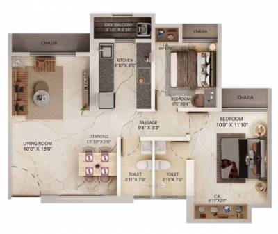  capital-of-thane Floor Plan Floor Plan