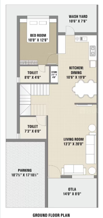  bhumi villa Floor Plan Ground Floor Plan