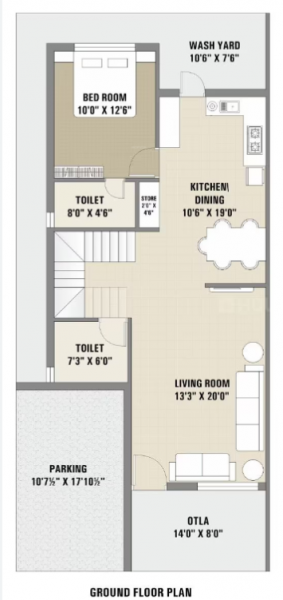 Ground Floor Plan bhumi-villa Floor Plan Ground Floor Plan
