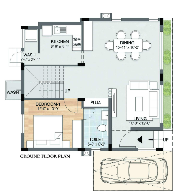  podigai Floor Plan Ground Floor Plan