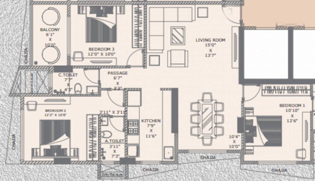  kailash residency Floor Plan Floor Plan