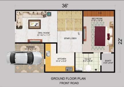  villa Floor Plan Ground Floor Plan
