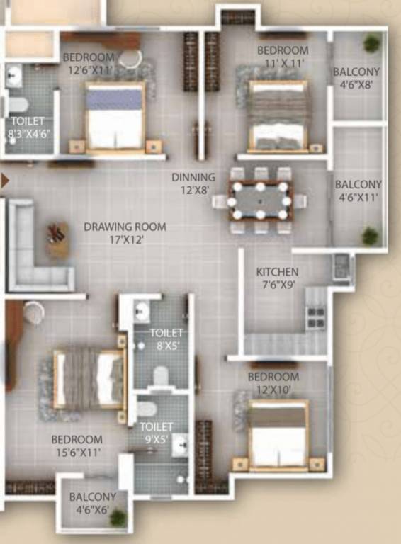  aashi ville Floor Plan Floor Plan