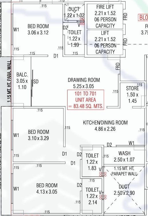  anali heights rang milan Floor Plan Floor Plan