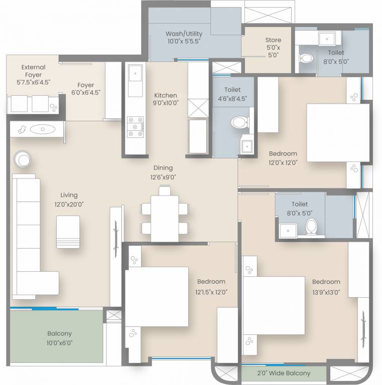 Floor Plan sky vista residency Floor Plan Floor Plan