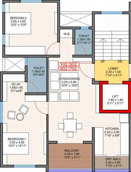  akashdeep-apartment Floor Plan Floor Plan