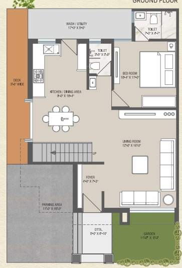  garden city Floor Plan Ground Floor Plan