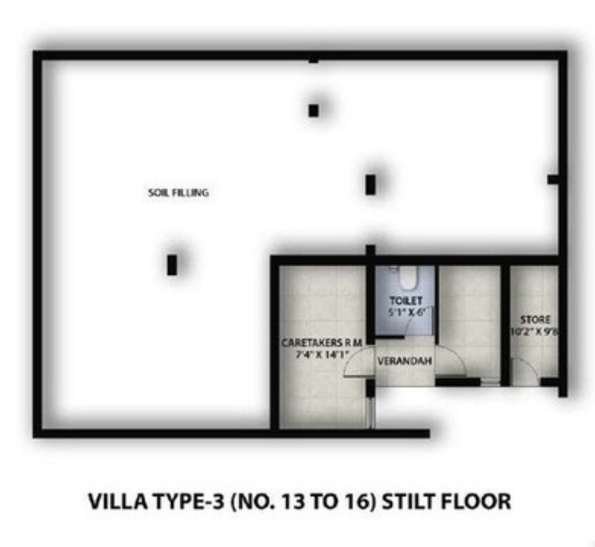  pilerne villa Floor Plan Stilt Floor Plan