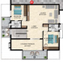 Upper Level Duplex Plan  ivana Floor Plan Upper Level Duplex Plan