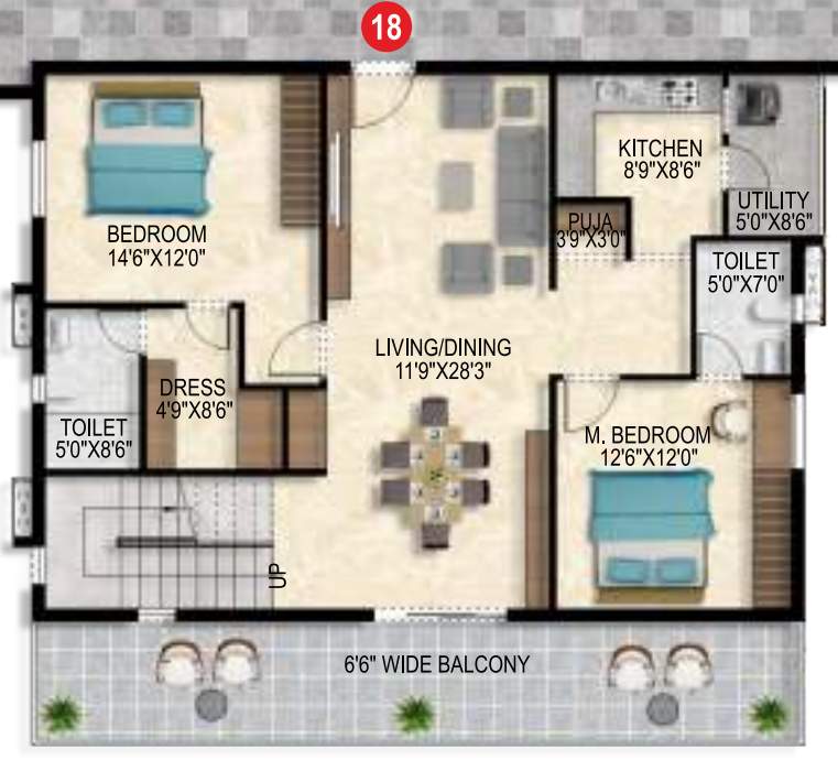  ivana Floor Plan Lower Level Duplex Plan